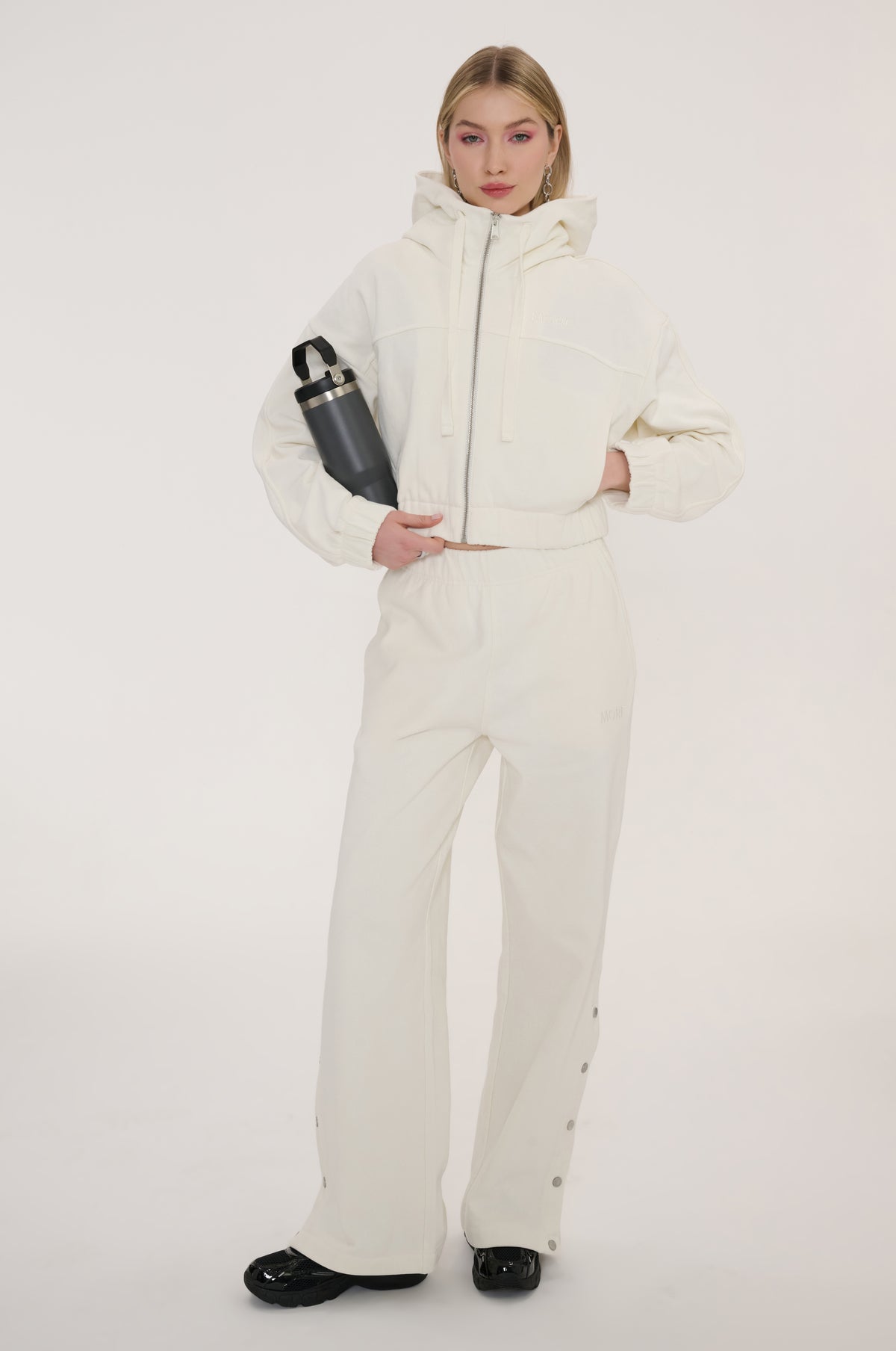 Indo Full Zip Crop Hoody